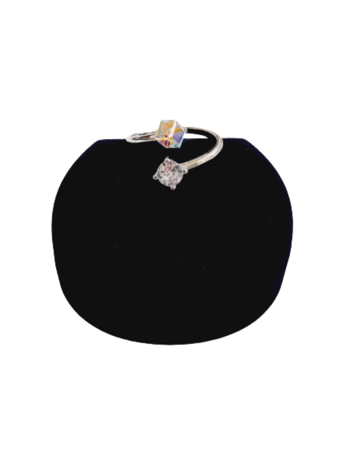 Anillo plata 925 elaborado con cristal Swarovski® aurora boreal