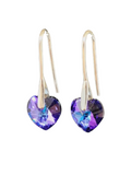 Aros corazón regalo plata 925 incluye caja de lujo