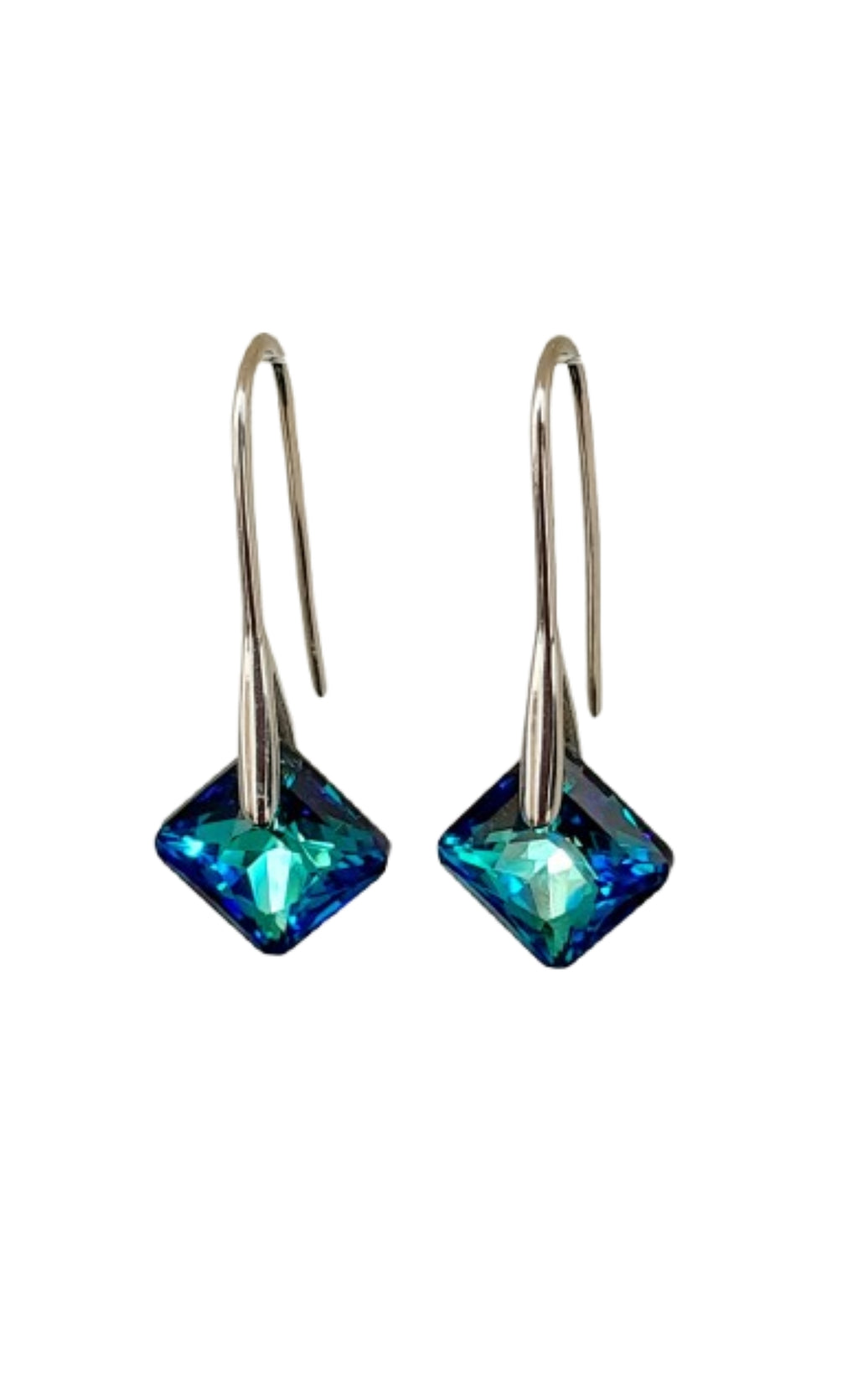 Aros de plata 925 princess fabricados con genuinos cristales austriacos Swarovski®