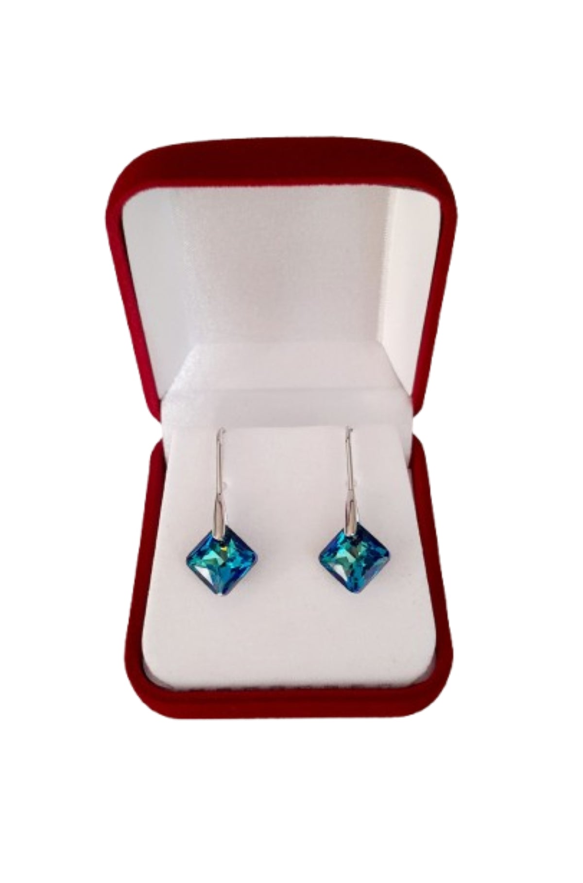 Aros de plata 925 princess fabricados con genuinos cristales austriacos Swarovski®