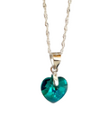 Cadena de plata 925 mujer cristal turquesa