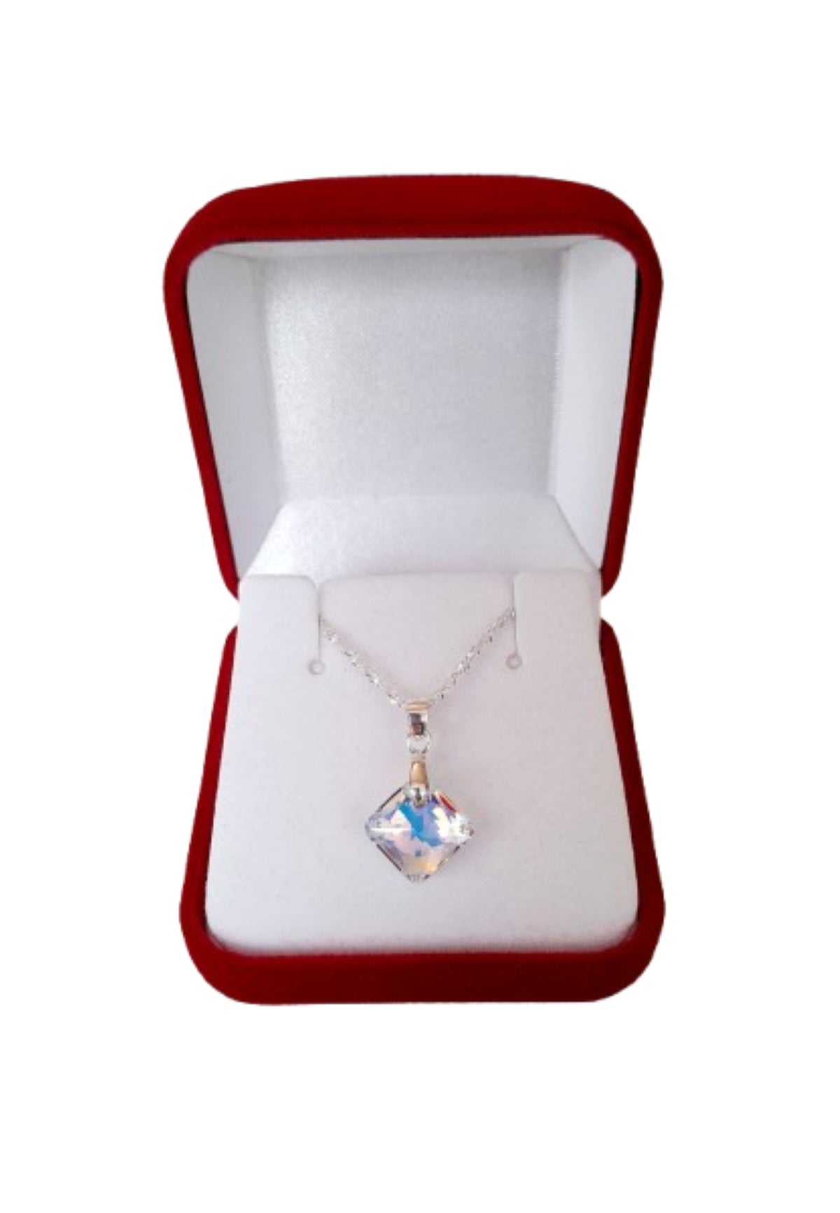 Colgante princess plata 925 y cristal austriaco lujo