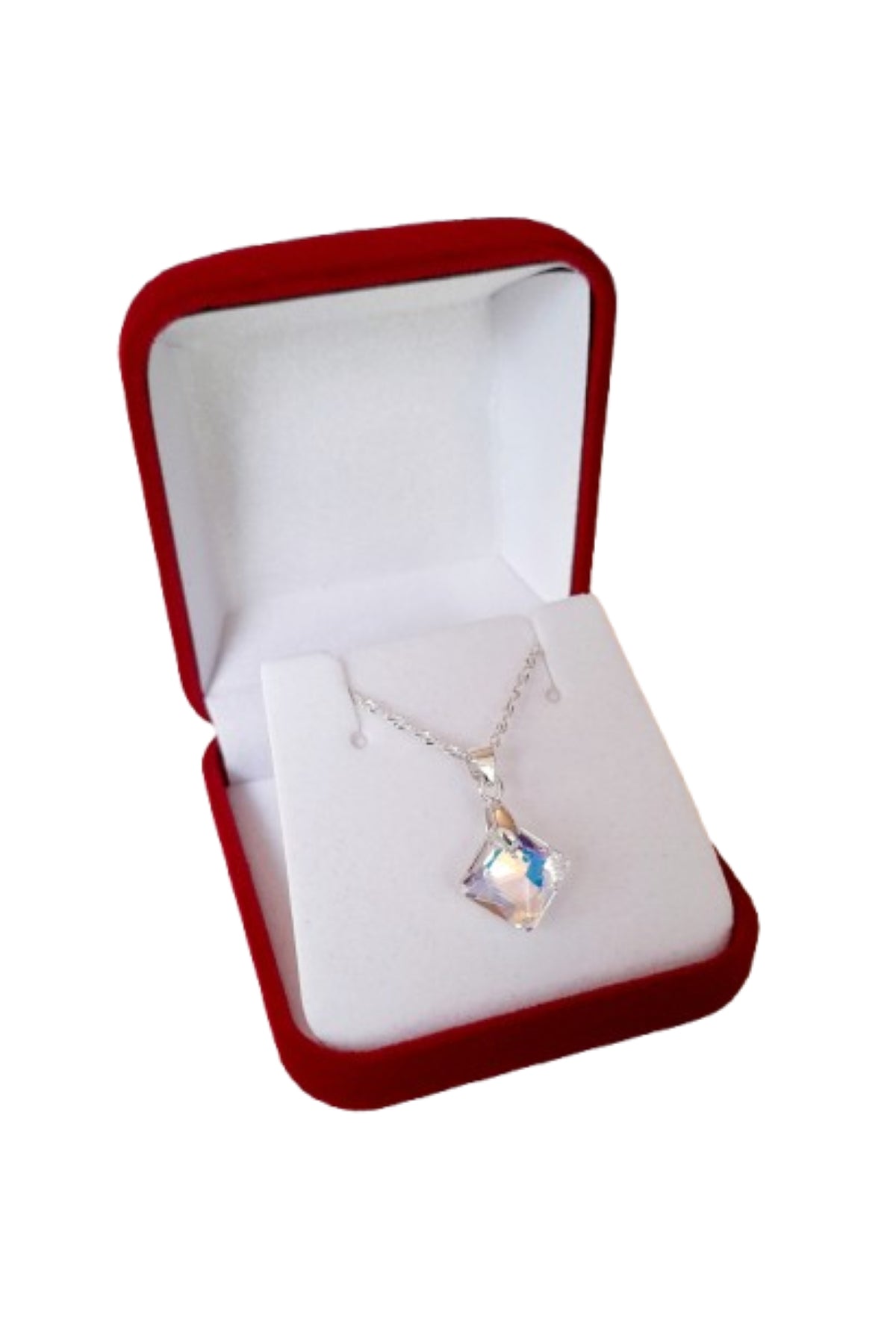 Colgante princess plata 925 y cristal austriaco lujo