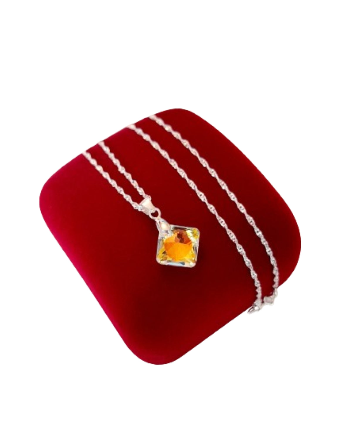 Colgante princess plata 925 y cristal austriaco lujo