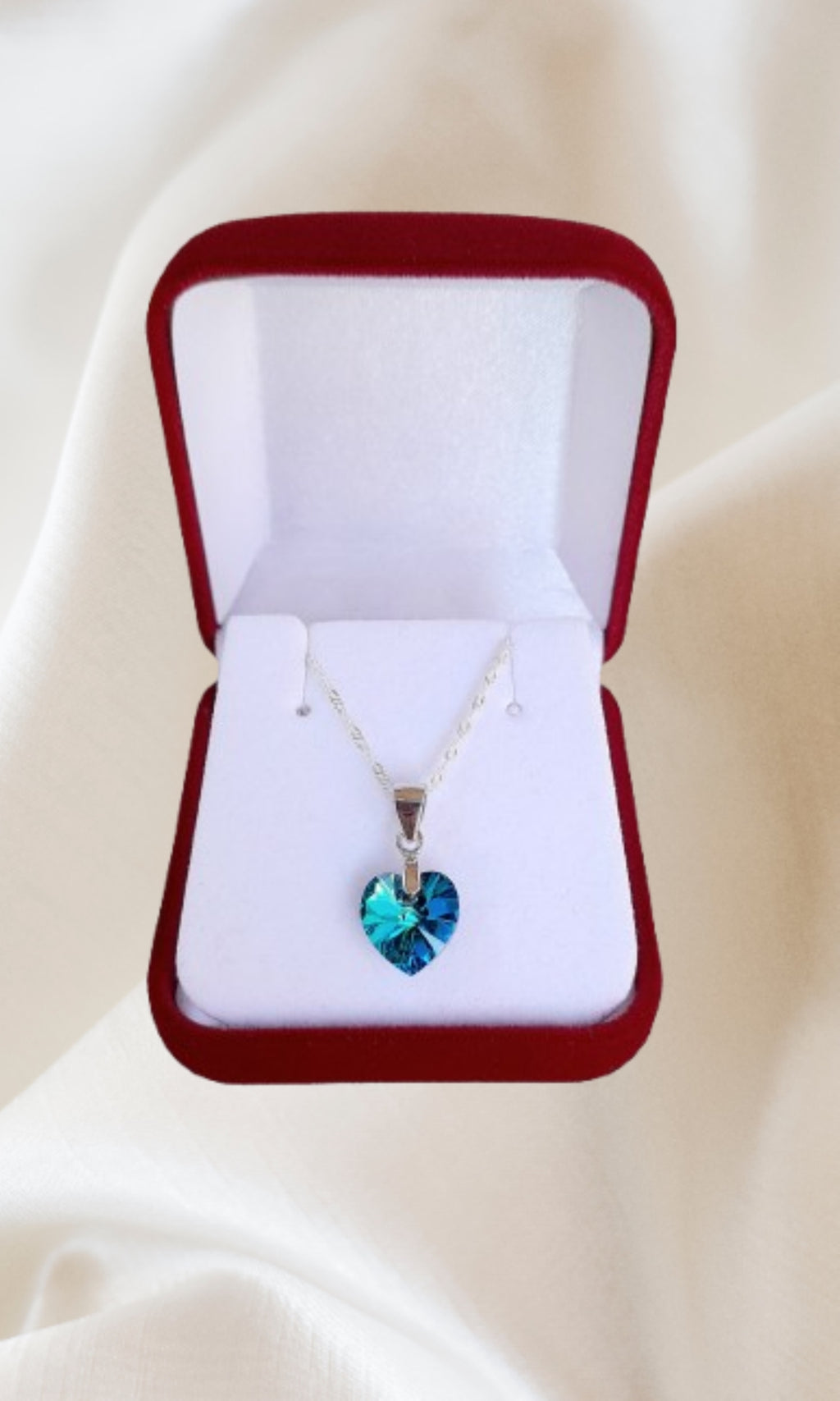 Colgante corazón titanic plata 925 elaborado con cristal Swarovski®