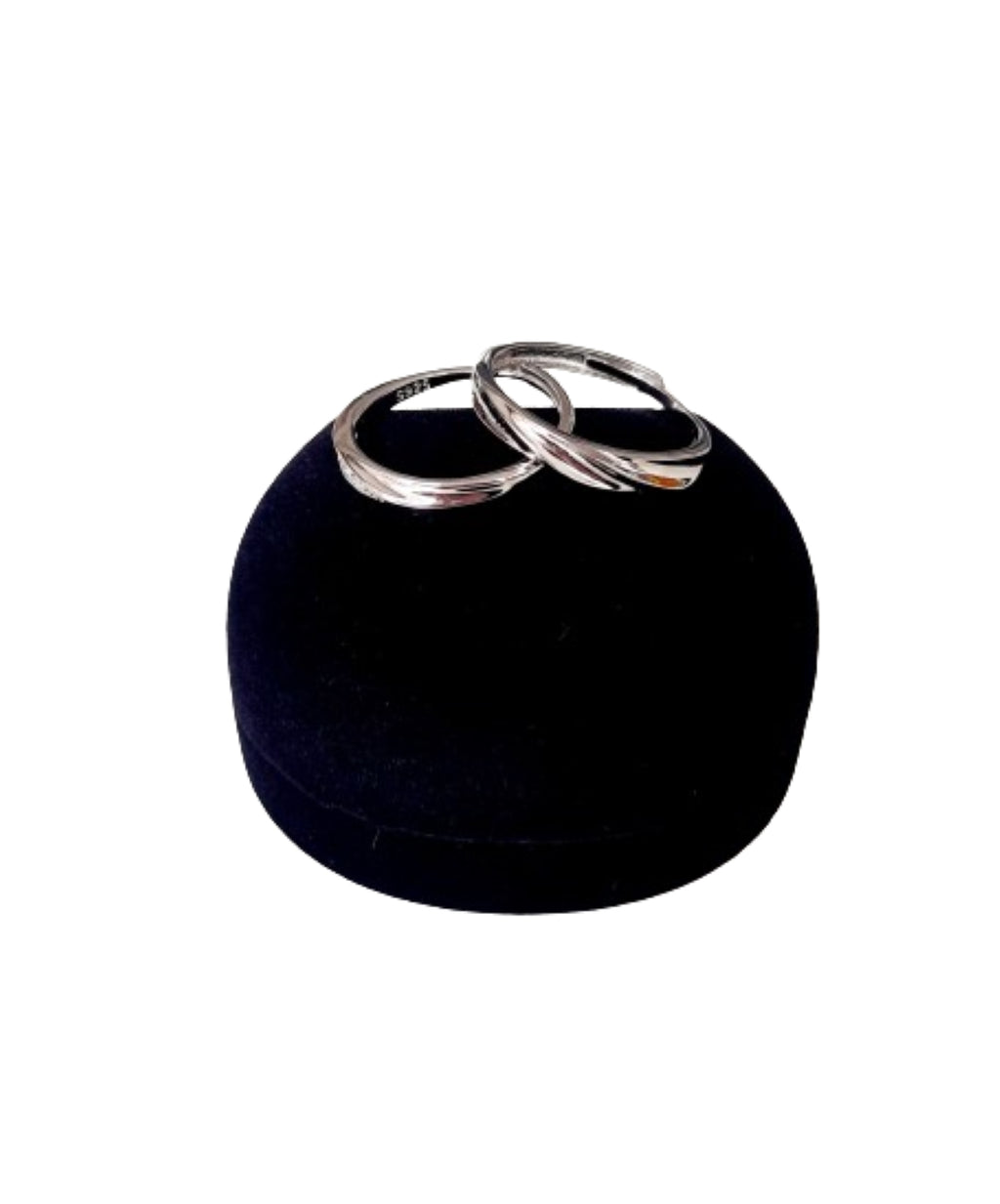 Par de anillos matrimonio plata 925 y circonitas cúbicas