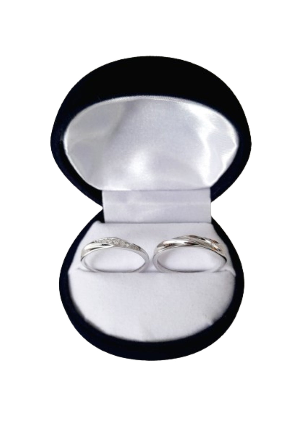 Par de anillos matrimonio plata 925 y circonitas cúbicas
