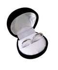Par de anillos matrimonio plata 925 y circonitas cúbicas