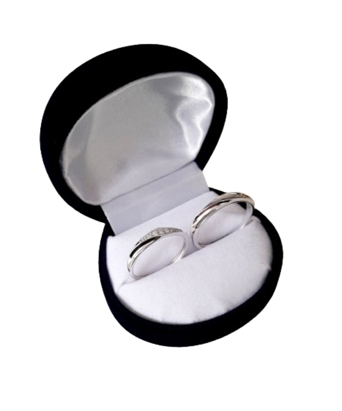 Par de anillos matrimonio plata 925 y circonitas cúbicas