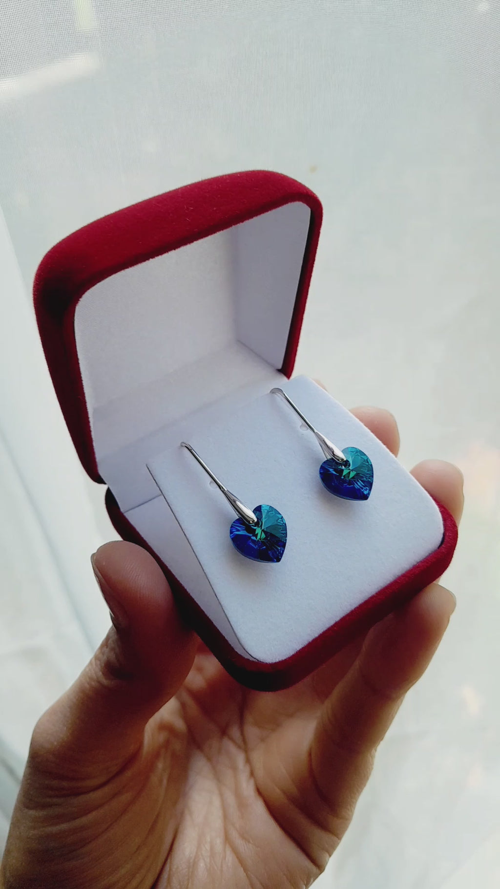 Aros corazón titanic regalo lujo mujer