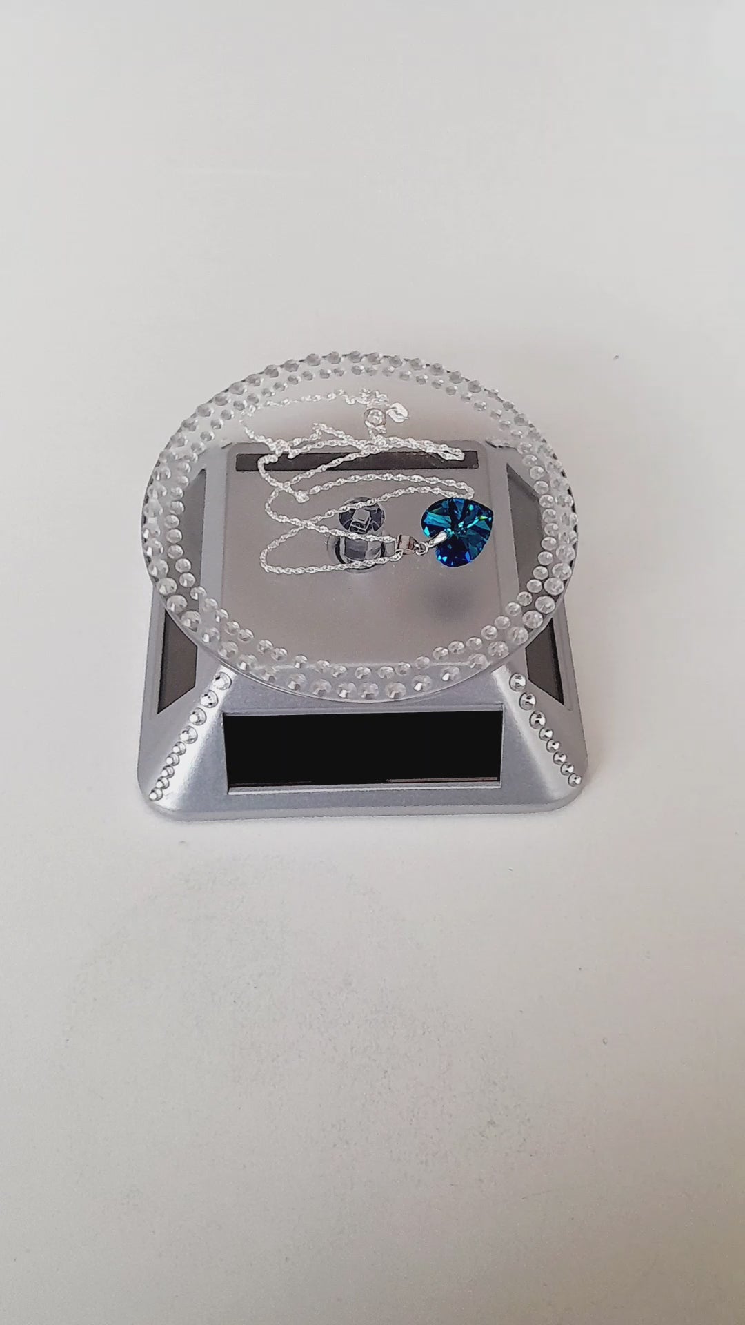 Colgante corazón titanic plata 925 elaborado con cristal Swarovski®