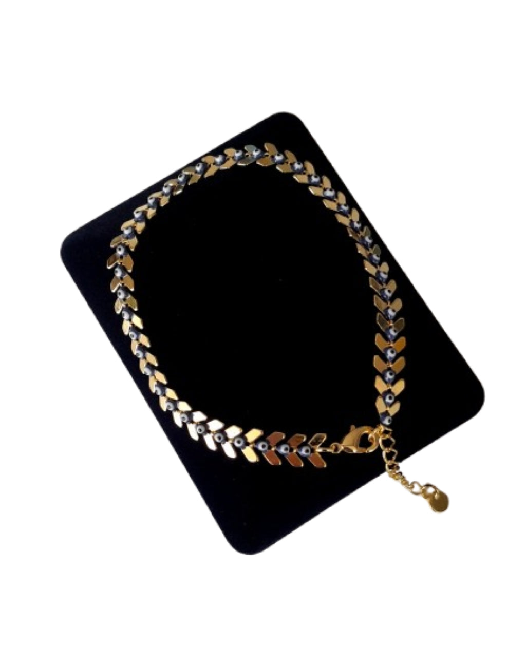 Pulsera de protección ojo turco baño de oro 24 kl amuleto de lujo
